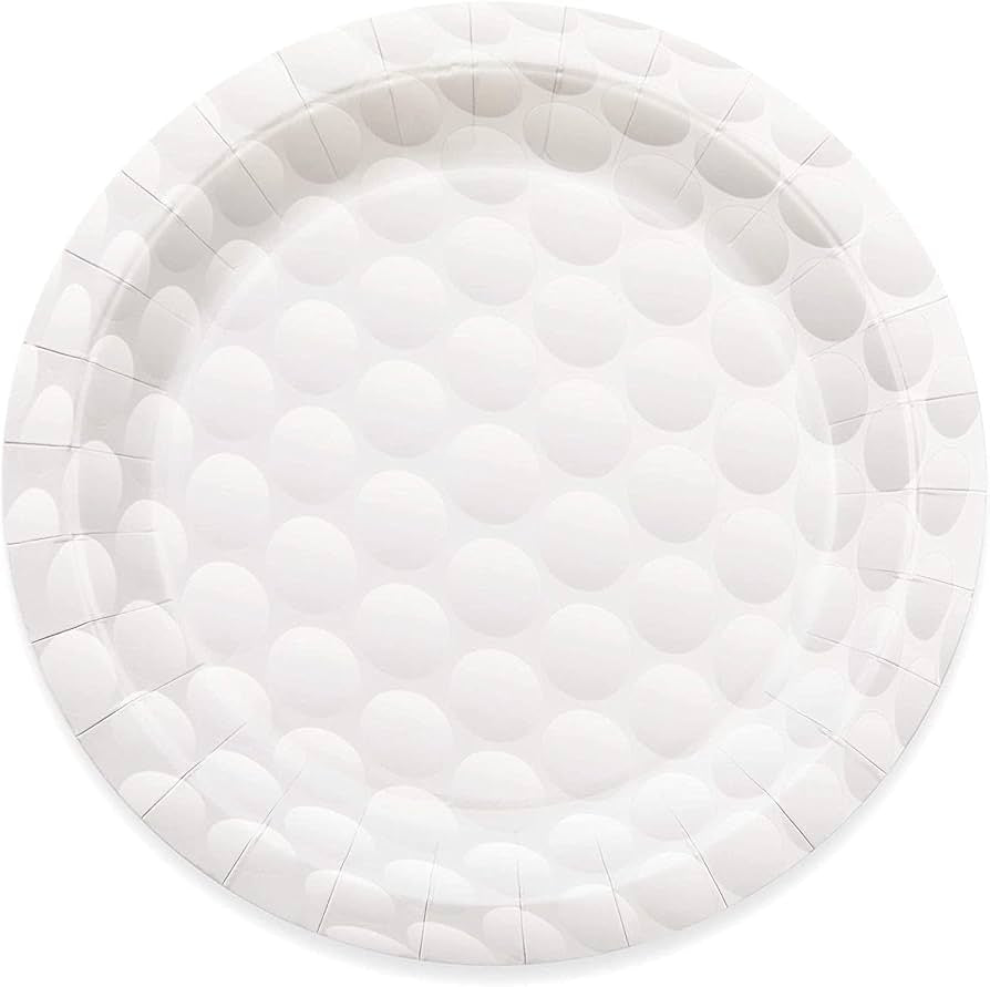 Golf Paper Plates for Sports Birthday Party
