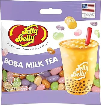 Jelly belly boba milk tea
