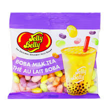 Jelly belly boba milk tea