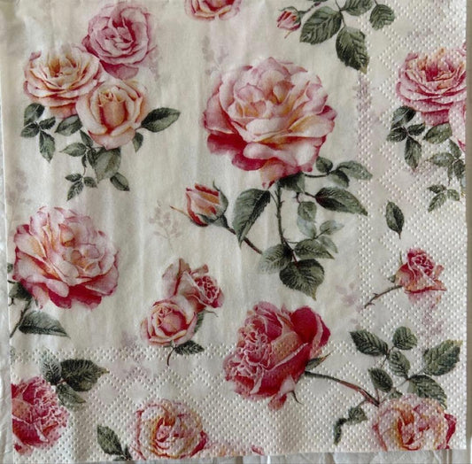 BETH CREAM COCKTAIL NAPKIN