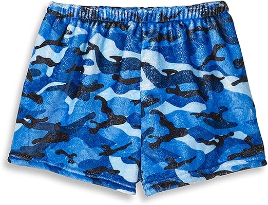 Blue Cameo Plush Shorts