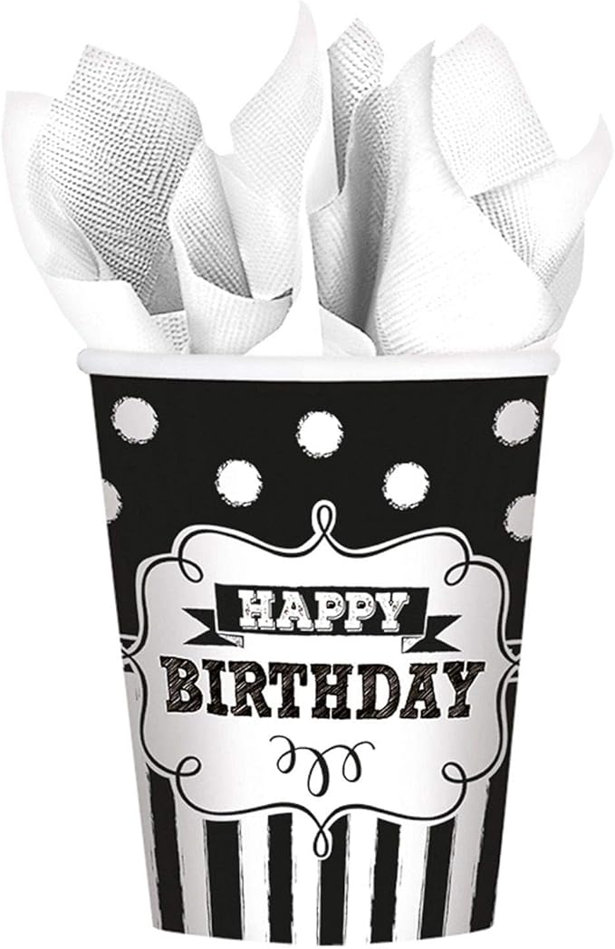 Amscan Chalkboard Birthday Cups