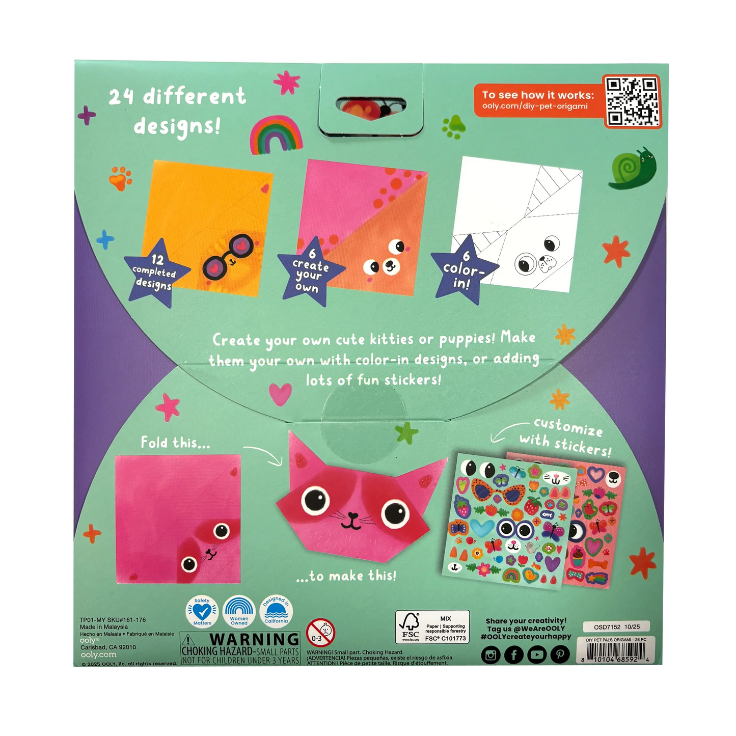 DIY Pet Pals Origami Activity Kit
