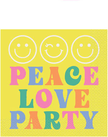 GROOVY BIRTHDAY LUNCHEON NAPKINS 16CT