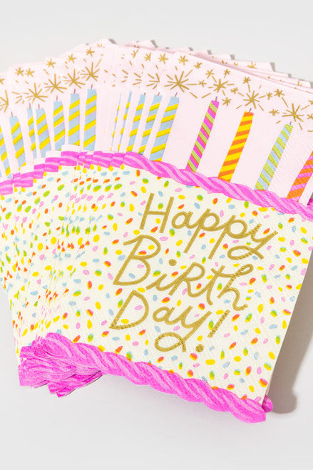 Happy Birthday Die Cut Napkins