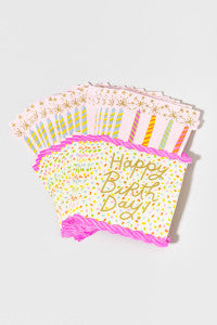 Happy Birthday Die Cut Napkins