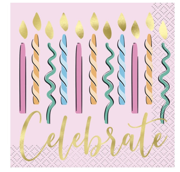 Rainbow Sweet Luncheon Napkins