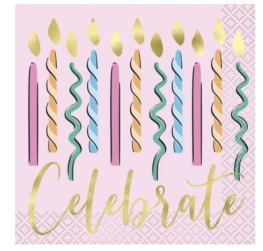 Rainbow Sweet Luncheon Napkins