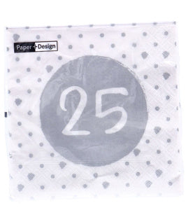 Napkins 25th Birthday