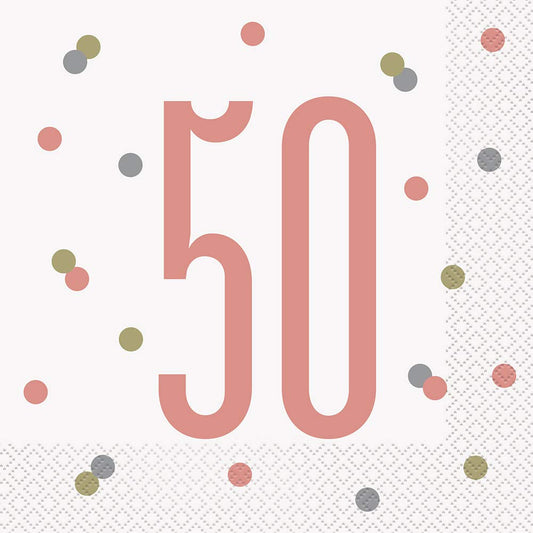 Unique Glitz 50Th Birthday Party Napkins