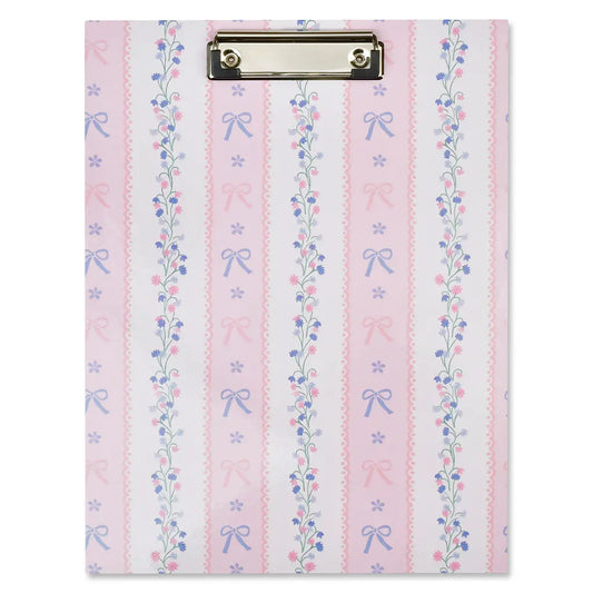 Floral Stripes Clipboard Set