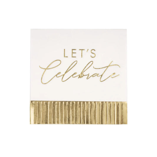 Let’s celebrate luncheon napkin