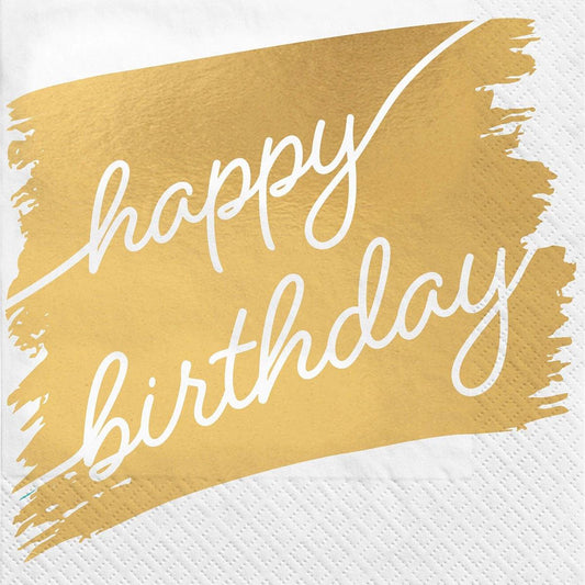 Golden Age Birthday, Happy Birthday Lunch Napkins