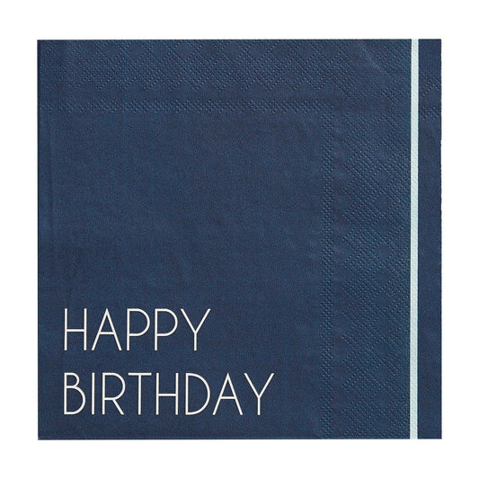 Happy Birthday Large Lunch Napkins,
