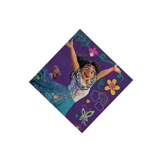 Encanto Disney Movie Madrigal Kids Birthday Party Paper Beverage Napkins