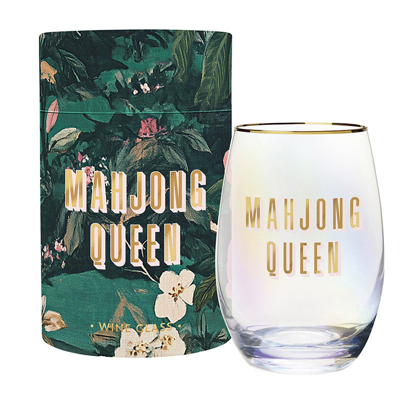 MAHJ QUEEN WINE GLASS