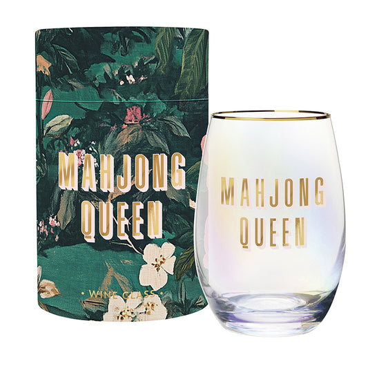 MAHJ QUEEN WINE GLASS