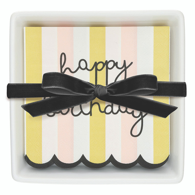 Keep your party napkins neatly displayed with this ceramic napkin tray from our Birthday Collection. Designed with a festive touch, it's both practical and stylish.

20PCS