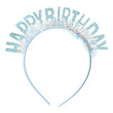 HAPPY BIRTHDAY HEADBAND BLUE