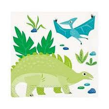 Multiple dinosaurs beverage napkins