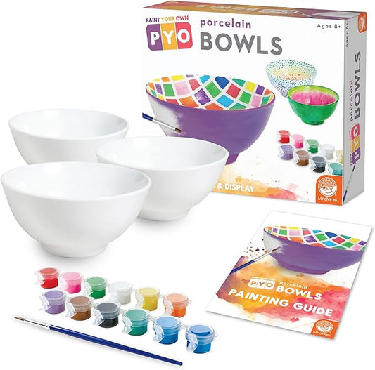 Mindware Paint-Your-Own Porcelain Bowls