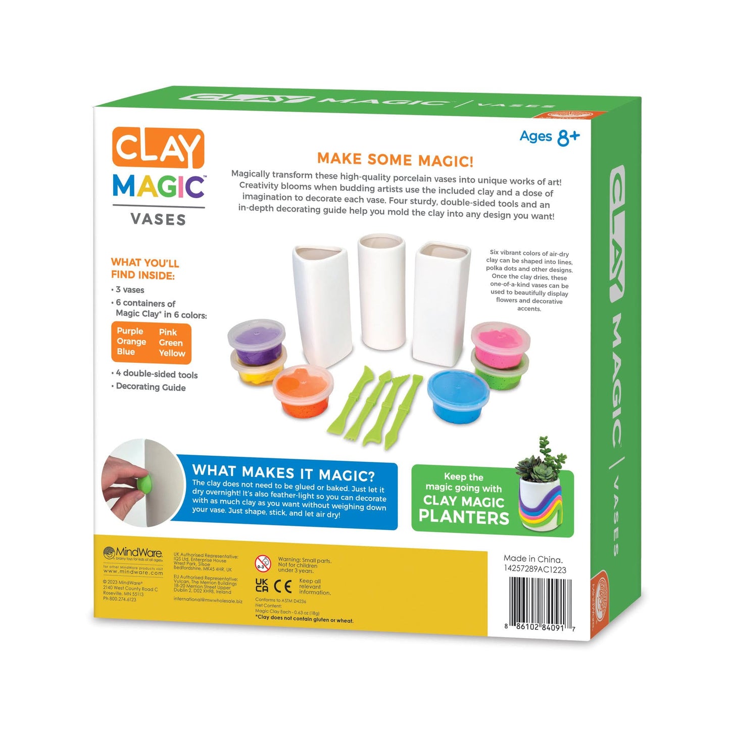 Clay Magic Vases Kids Crafts - Air-Dry Clay for Kids Ages 8 and Up