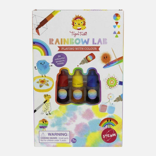 TIGER TRIBE RAINBOW LAB PLAYING WITH COLOR