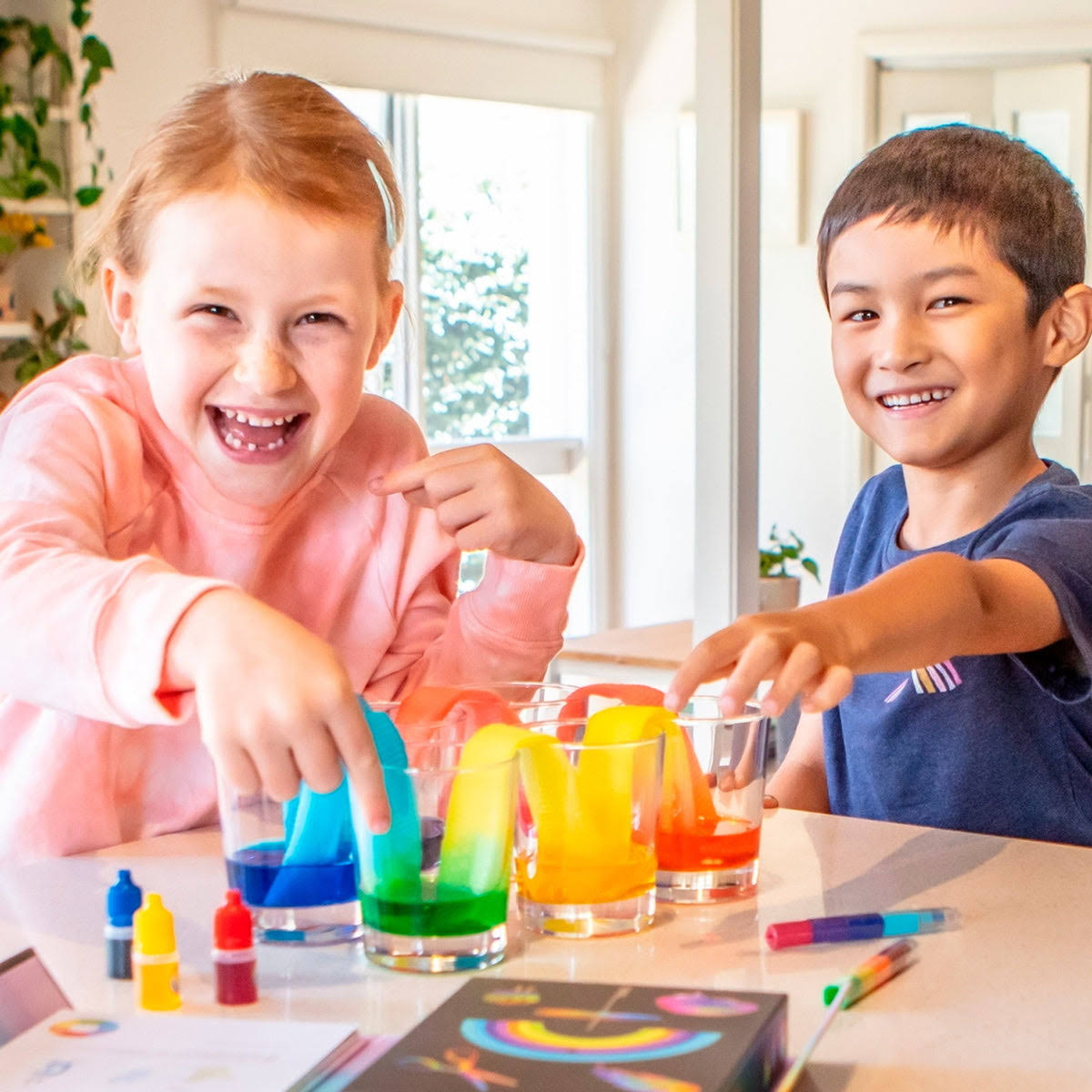 TIGER TRIBE RAINBOW LAB PLAYING WITH COLOR