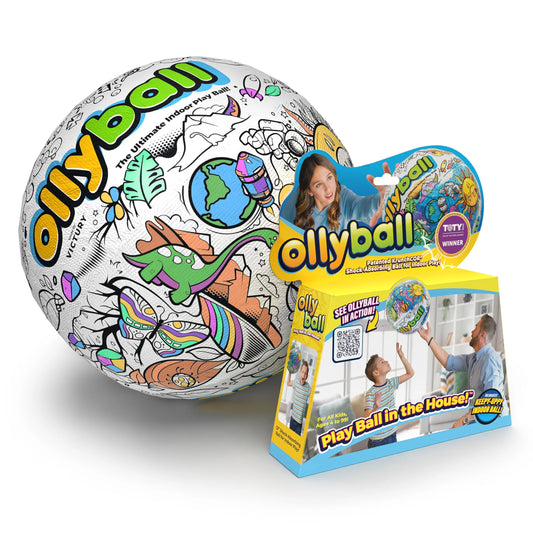 Ollyball The Original Indoor & Outdoor Kickball for Kids - Award-Winning Patented KrunchCOR Design for Safe Full-Speed Play, Perfect for Ages 9 and Up, Waterproof for All Weather Fun
