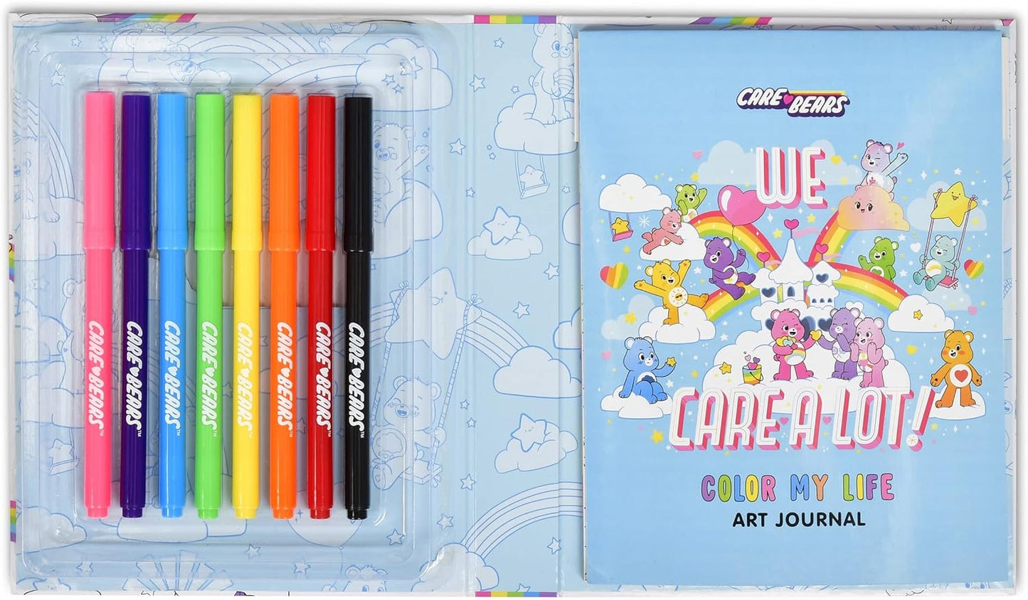 Care Bears Color My Life Art Journal Kit with Sticker Sheet, Coloring Pages and Markers