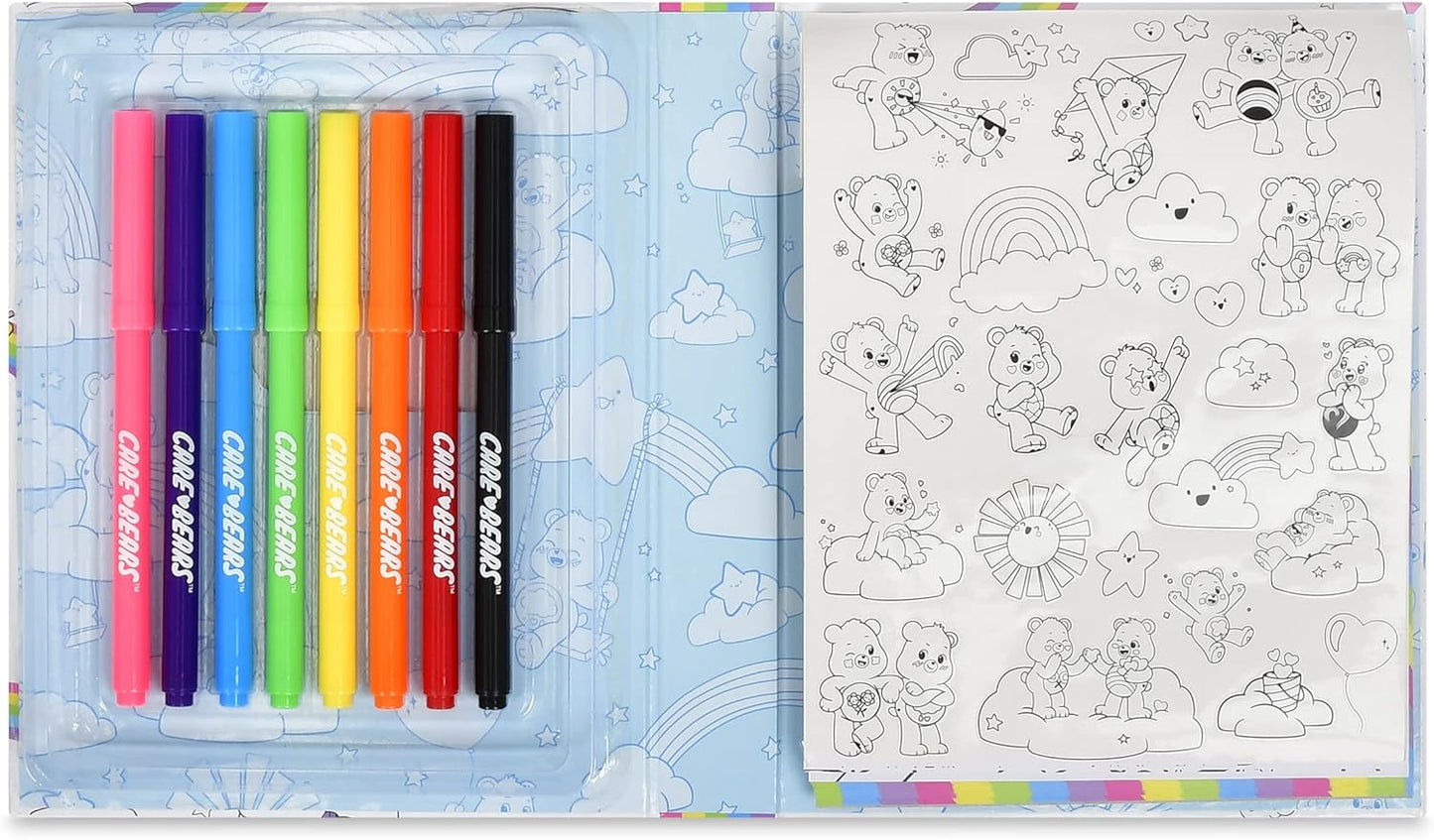 Care Bears Color My Life Art Journal Kit with Sticker Sheet, Coloring Pages and Markers