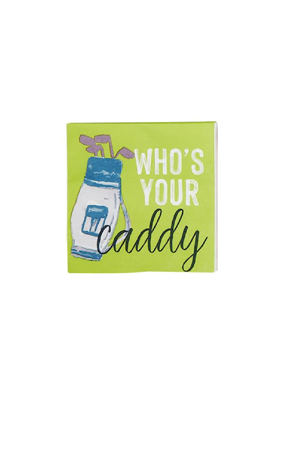 Caddy golf cocktail napkin