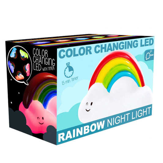 Rainbow cloud night light