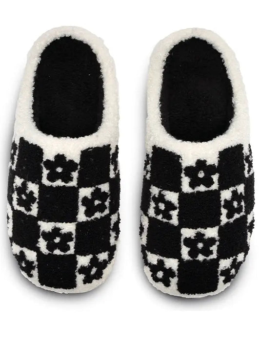 Checker Daisy Indoor/Outdoor Slippers