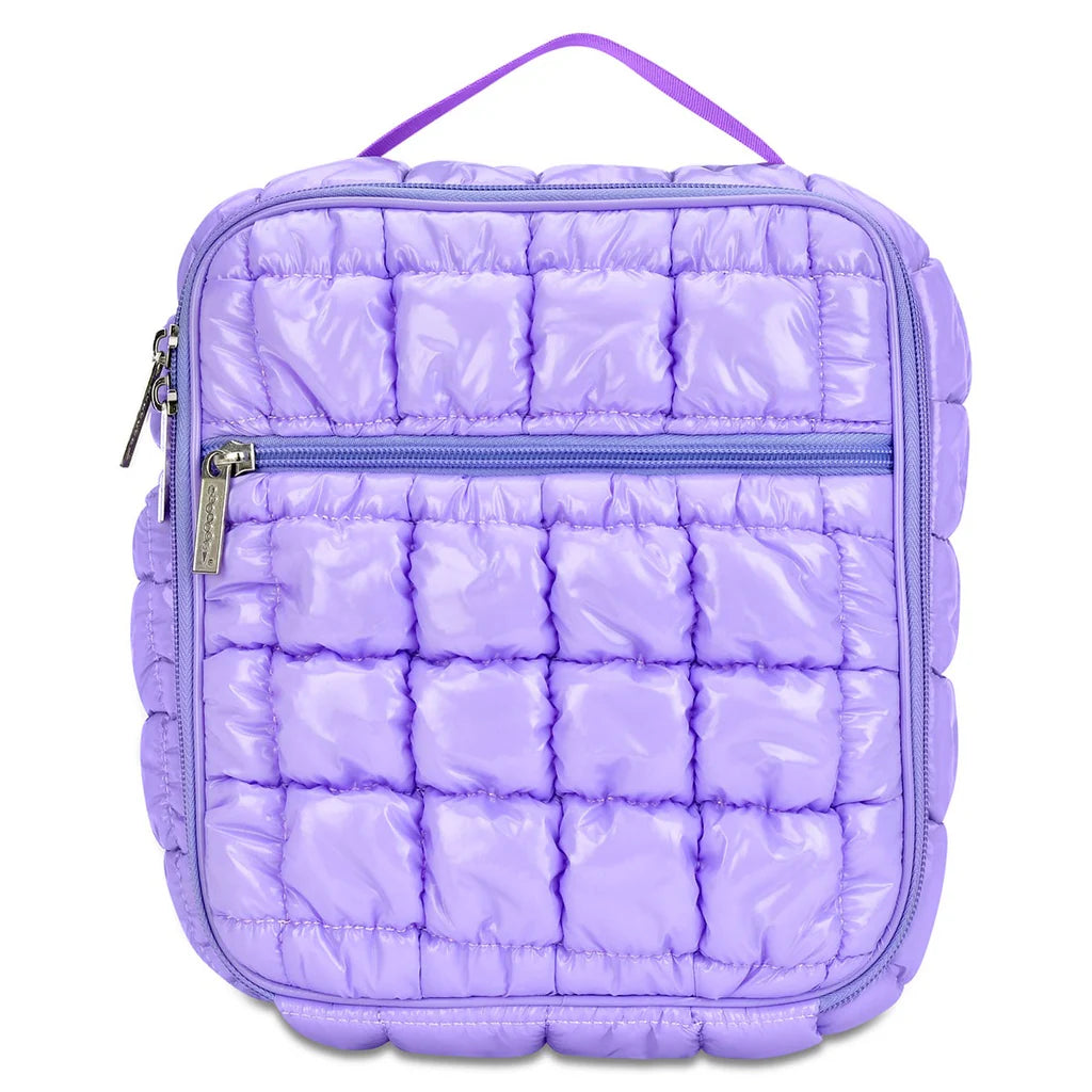 Shinny puffer lunch tote