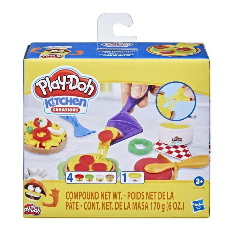 Play-Doh Kitchen Creations Cheesy Pizza Playset for Kids 3 Years and Up, Non-Toxic