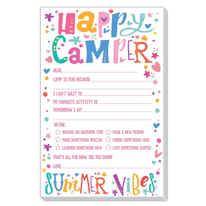 Happy Camper Summer Vibes Fill-in Stationery Pads