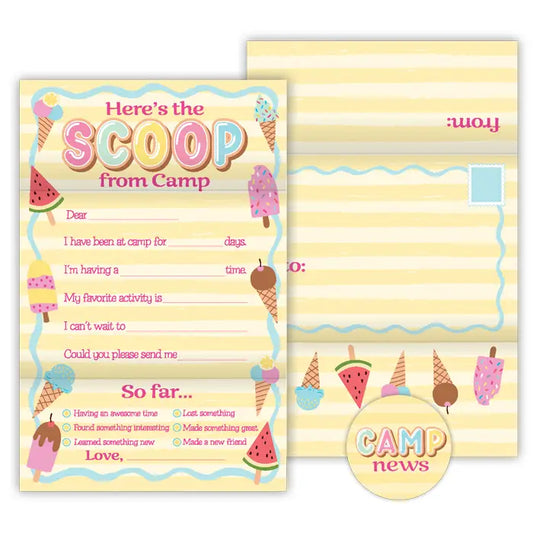 Fold N Seal Handpainted Here's the Scoop from Camp Ice Cream