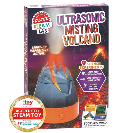 Ultrasonic misting volcano
