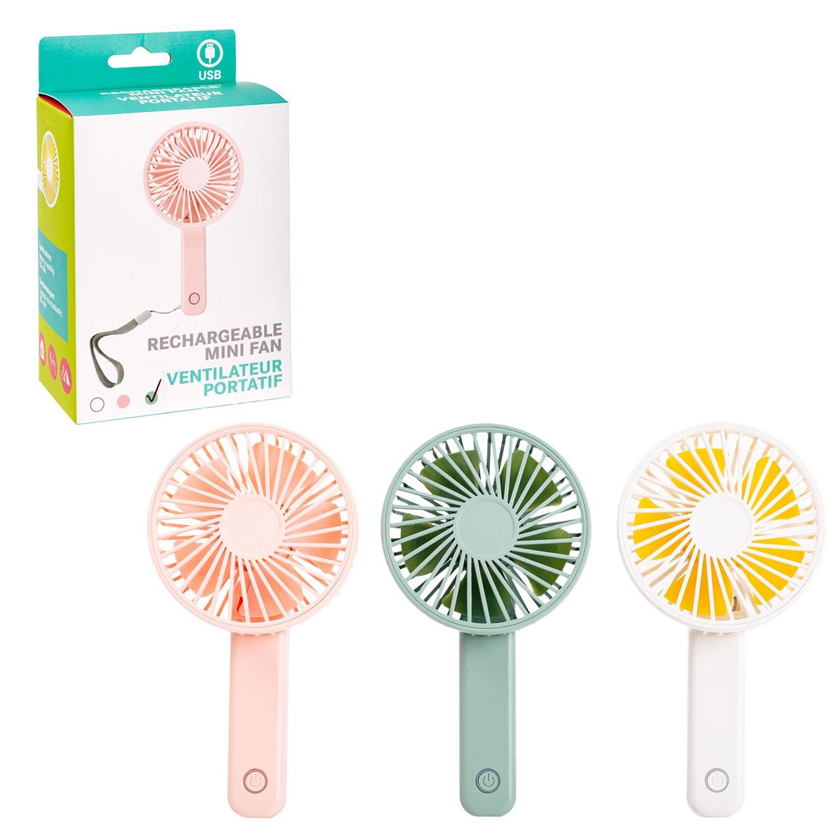 Rechargeable mini fan