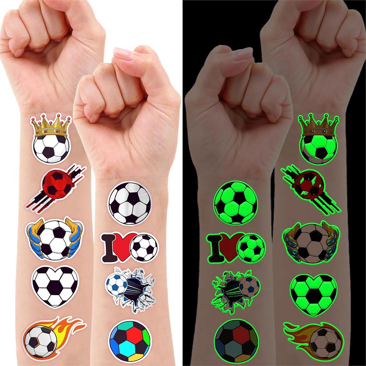 Temporary Soccer Tattoo