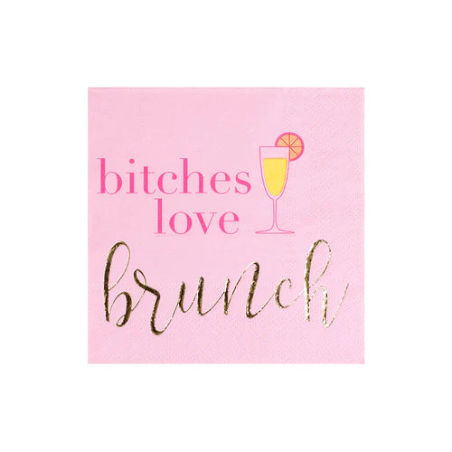 Bitches Love Brunch Cocktail Napkin