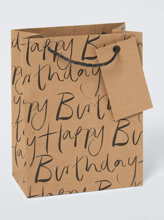 Large happy birthday gift bag