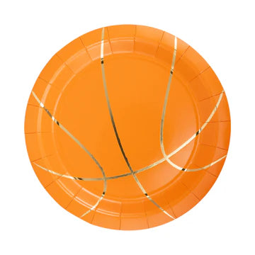 BASKETBALL 9" PAPER PLATE