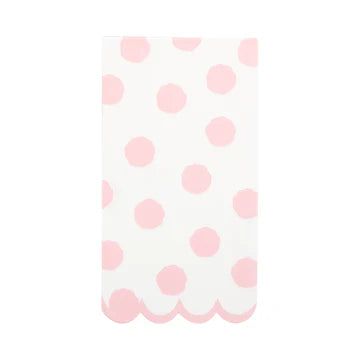PINK POLKA DOT DINNER NAPKIN