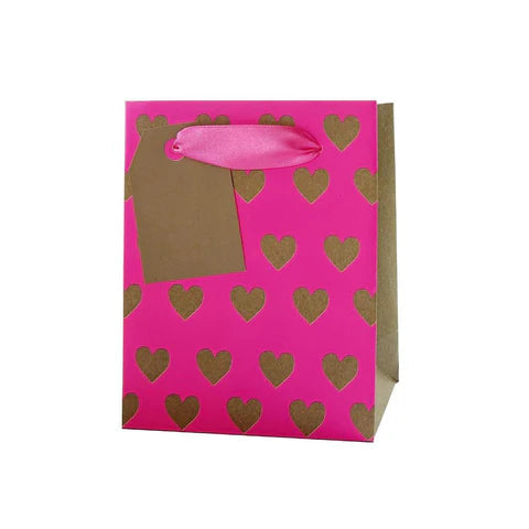 Mini hearts gift bag