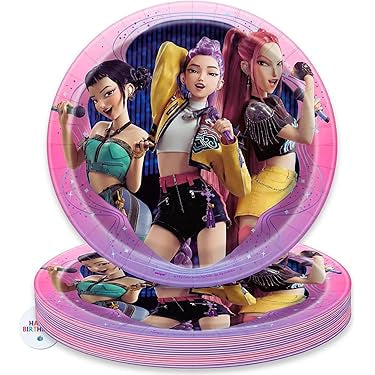 K-pop demon hunters dessert plate