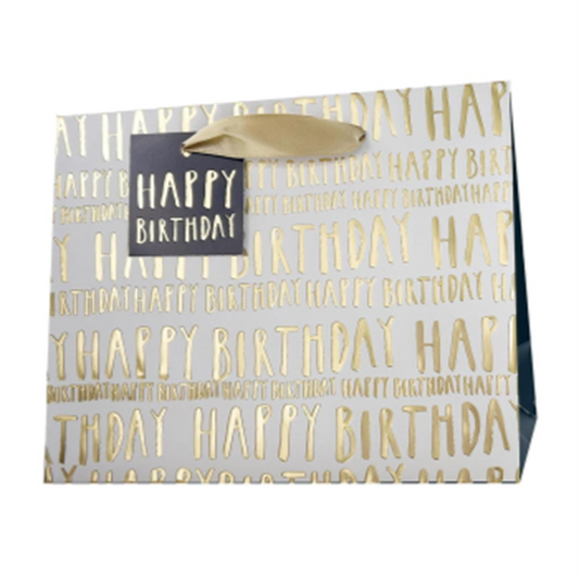 Large happy birthday gift bag