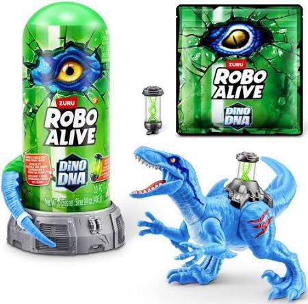 Robo Alive Dino DNA BLUE Mystery Tube Pack