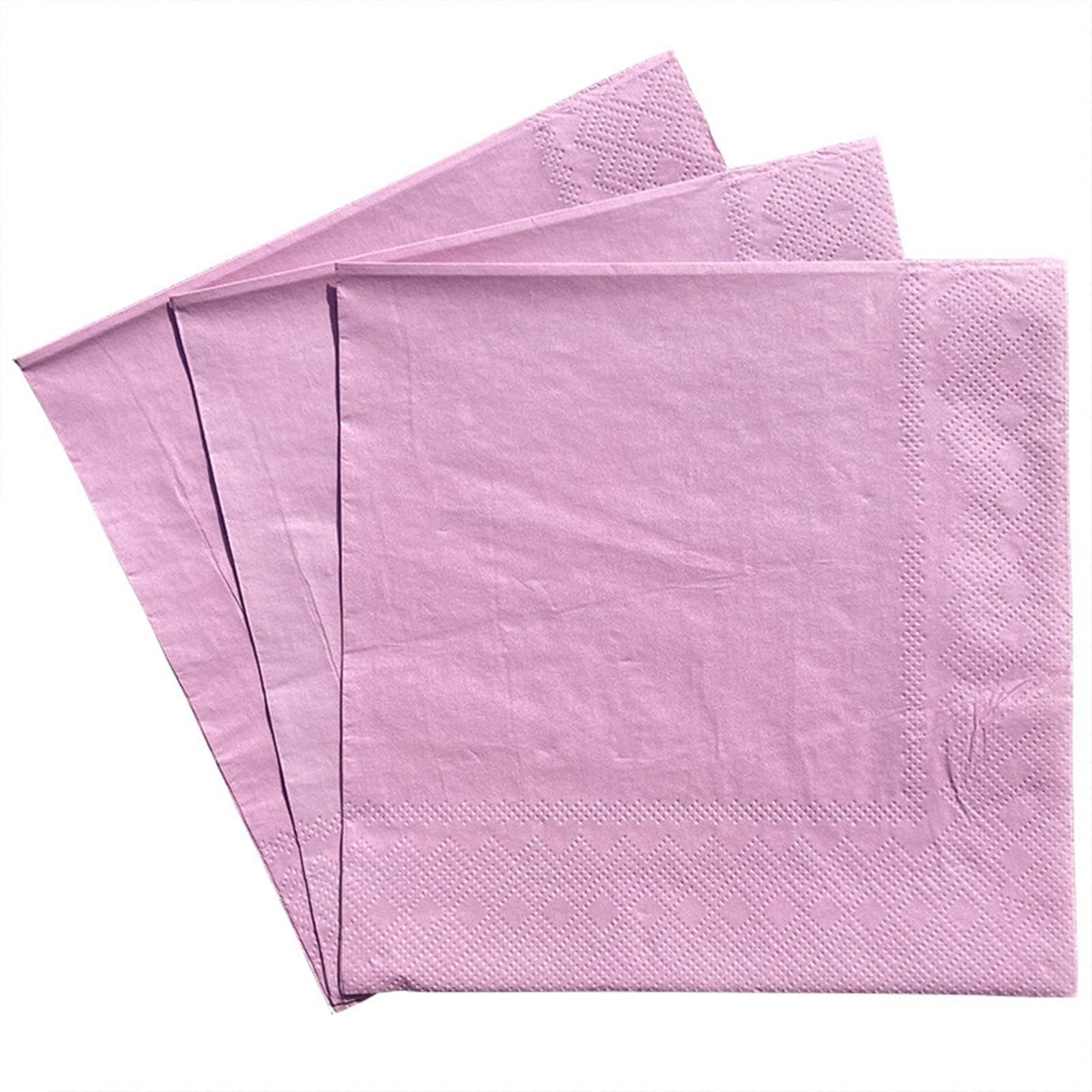 Pink lunch napkin